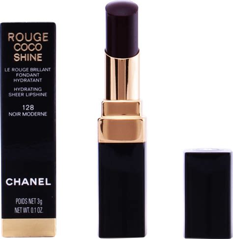 chanel rouge coco shine lipstick noir moderne 128|chanel rouge coco lipstick colors.